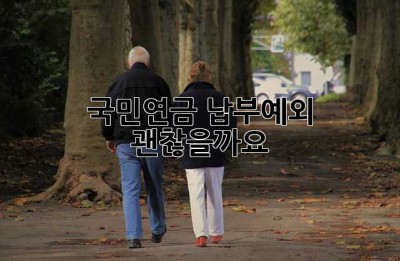 국민연금 납부예외, 괜찮을까요? 🤔
