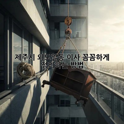 제주시 외도일동 이사, 꼼꼼하게 정리하는 방법!