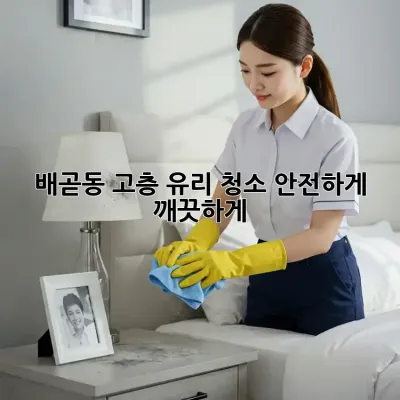 배곧동 고층 유리 청소: 안전하게 깨끗하게!